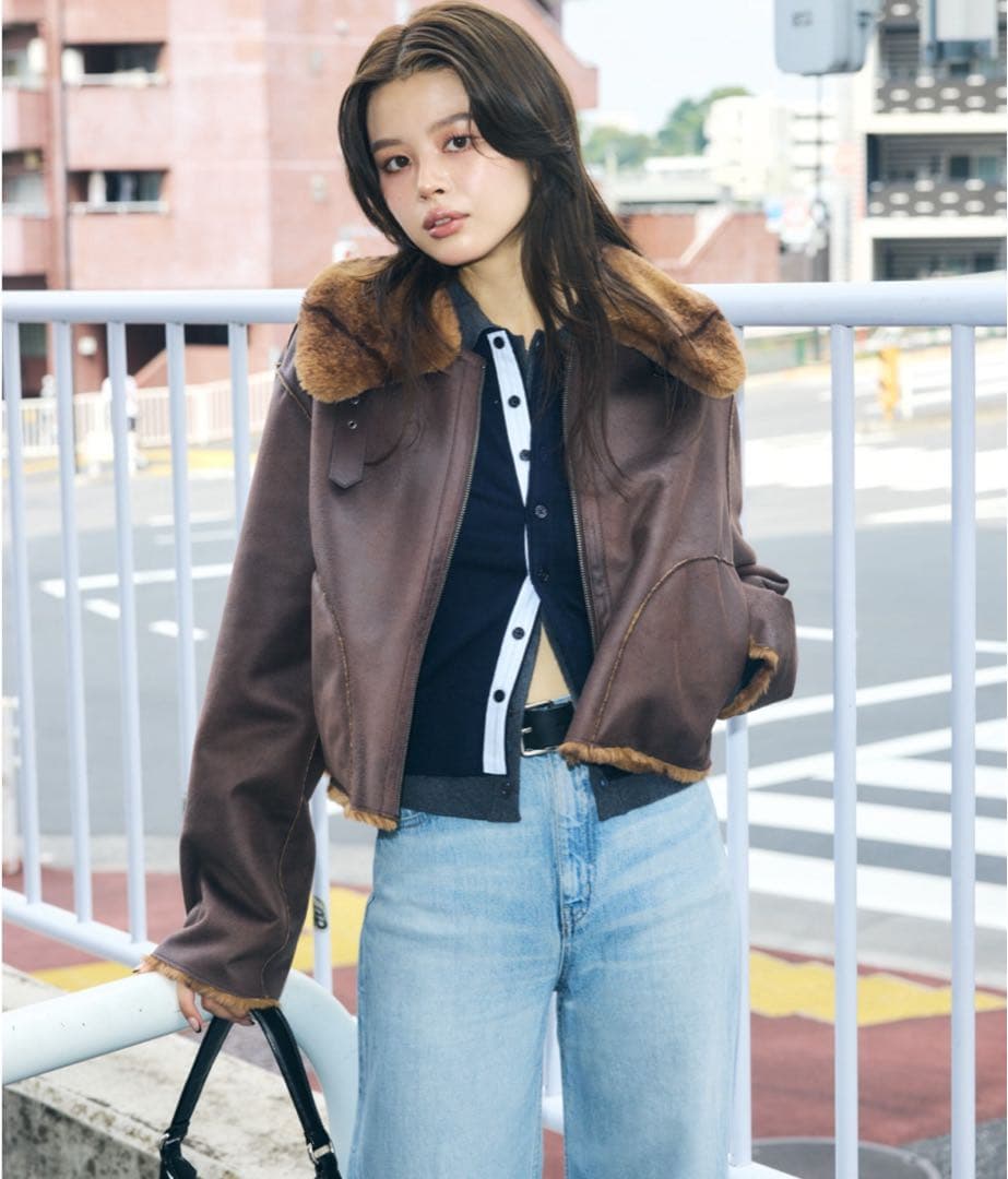 moussy【25年AW新作】REVER FAUX ファーコート