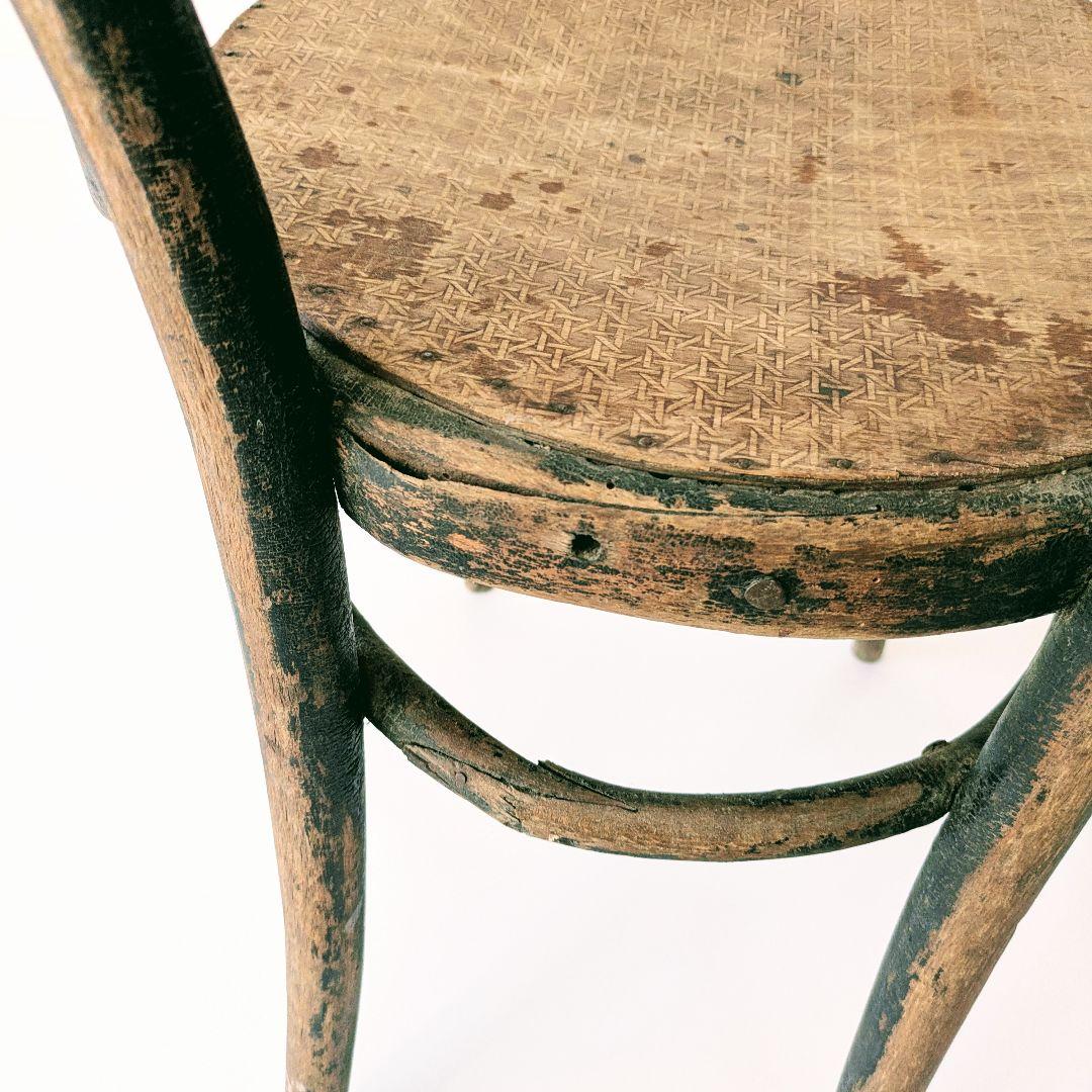 1920s フランス　アンティーク　ベントウッド　チェア　ブラック　椅子