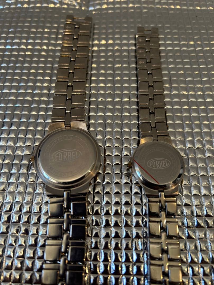 FORBEL 24K GOLD FOLD フォーベル クォーツ腕時計ペア