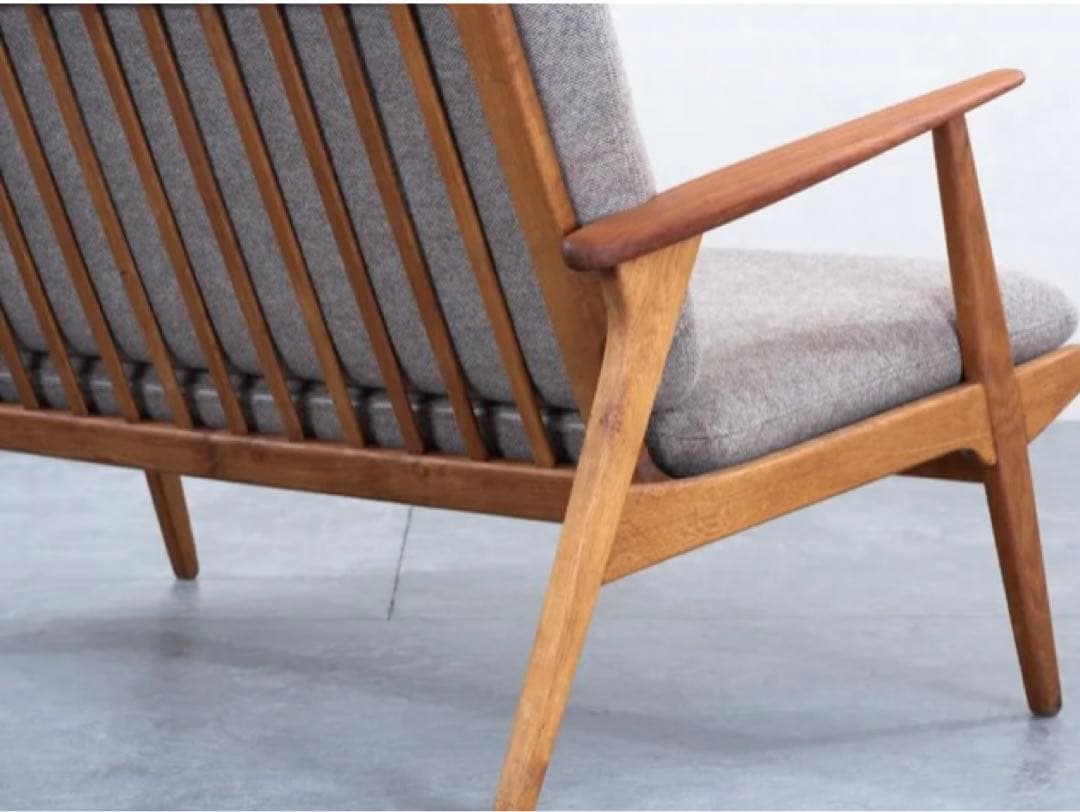 値下げ　北欧デンマーク製　ヴィンテージ　 2シートソファ チーク オーク