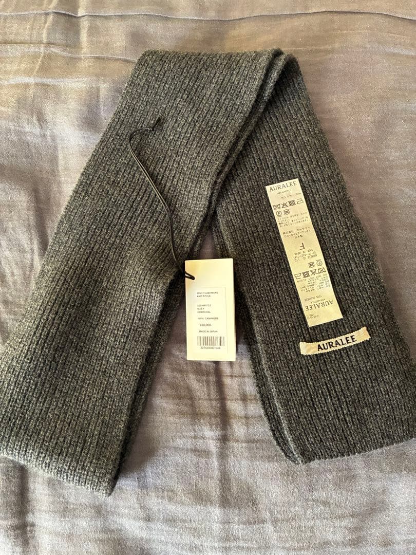 AURALEE LIGHT CASHMERE KNIT STOLE オーラリー