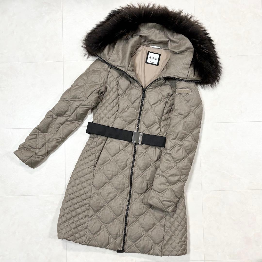 ☆TATRAS タトラス ダウンコート VITTORIA ファー ベルト付き