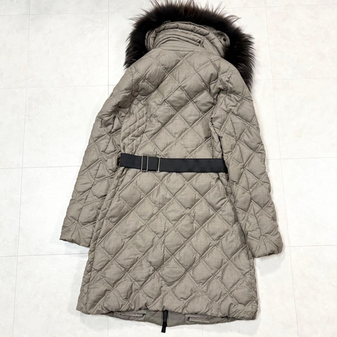 ☆TATRAS タトラス ダウンコート VITTORIA ファー ベルト付き