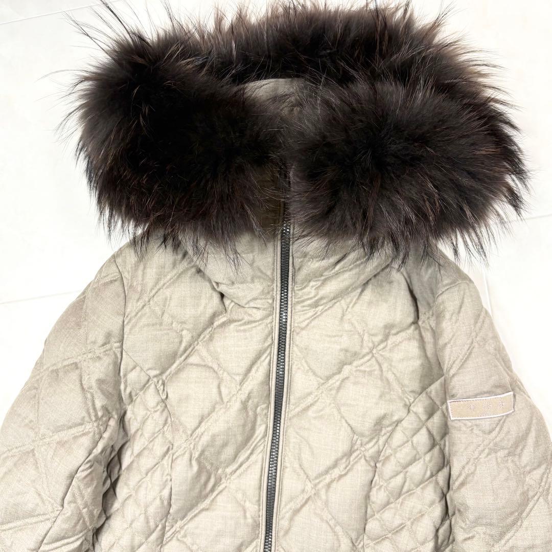 ☆TATRAS タトラス ダウンコート VITTORIA ファー ベルト付き