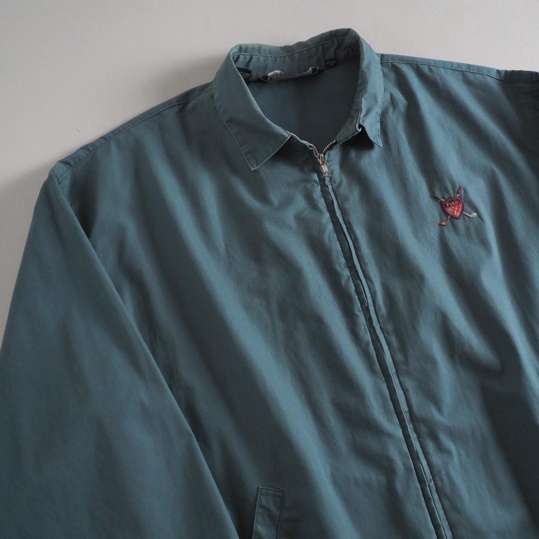 ラルフローレン　ブルゾン　スイングトップ　グリーン　エンブレム