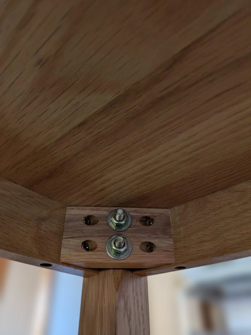 60046　無印良品　無垢材テーブル　オーク材　幅140㎝