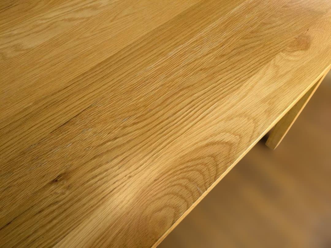 60046　無印良品　無垢材テーブル　オーク材　幅140㎝