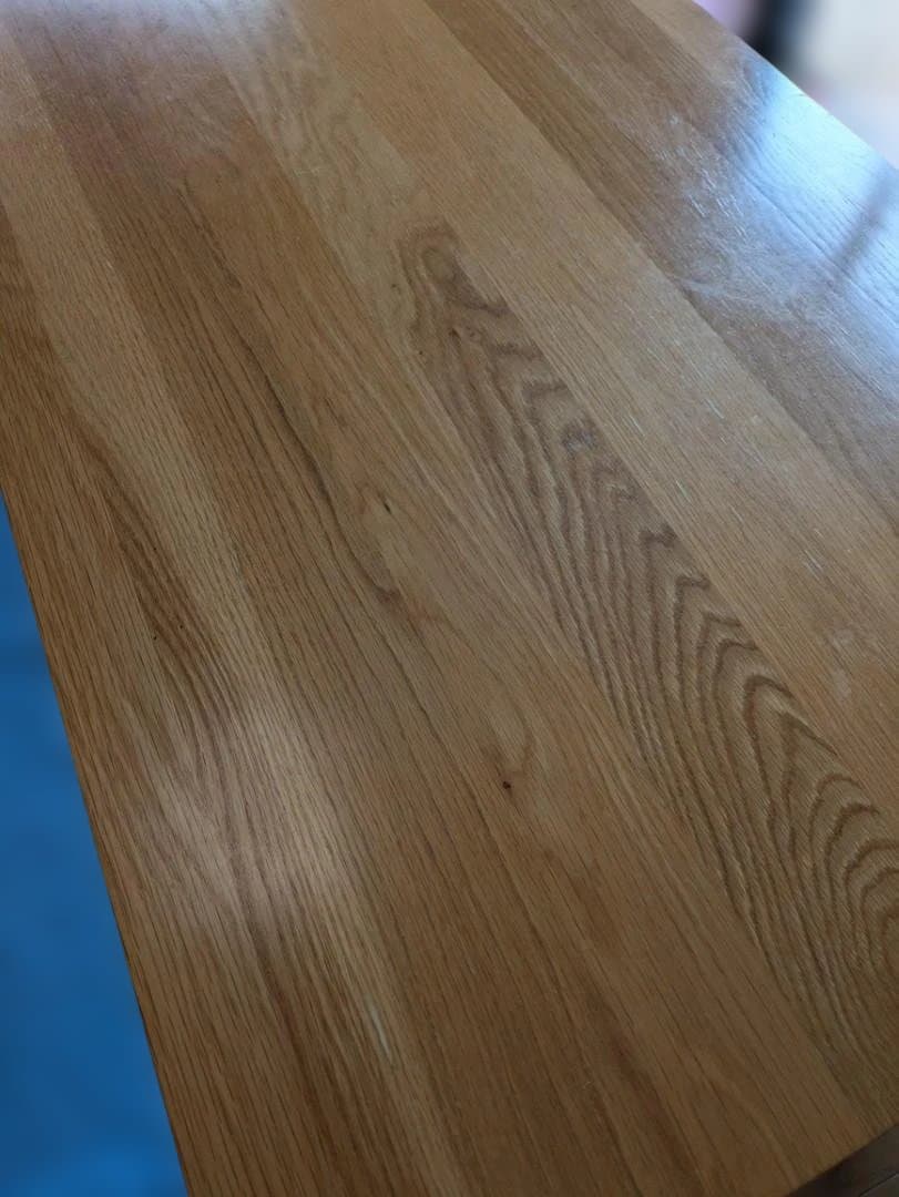 60046　無印良品　無垢材テーブル　オーク材　幅140㎝
