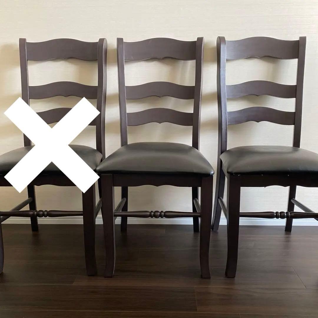 【新品/未使用】トールペイント/ダイニングチェア,椅子1客