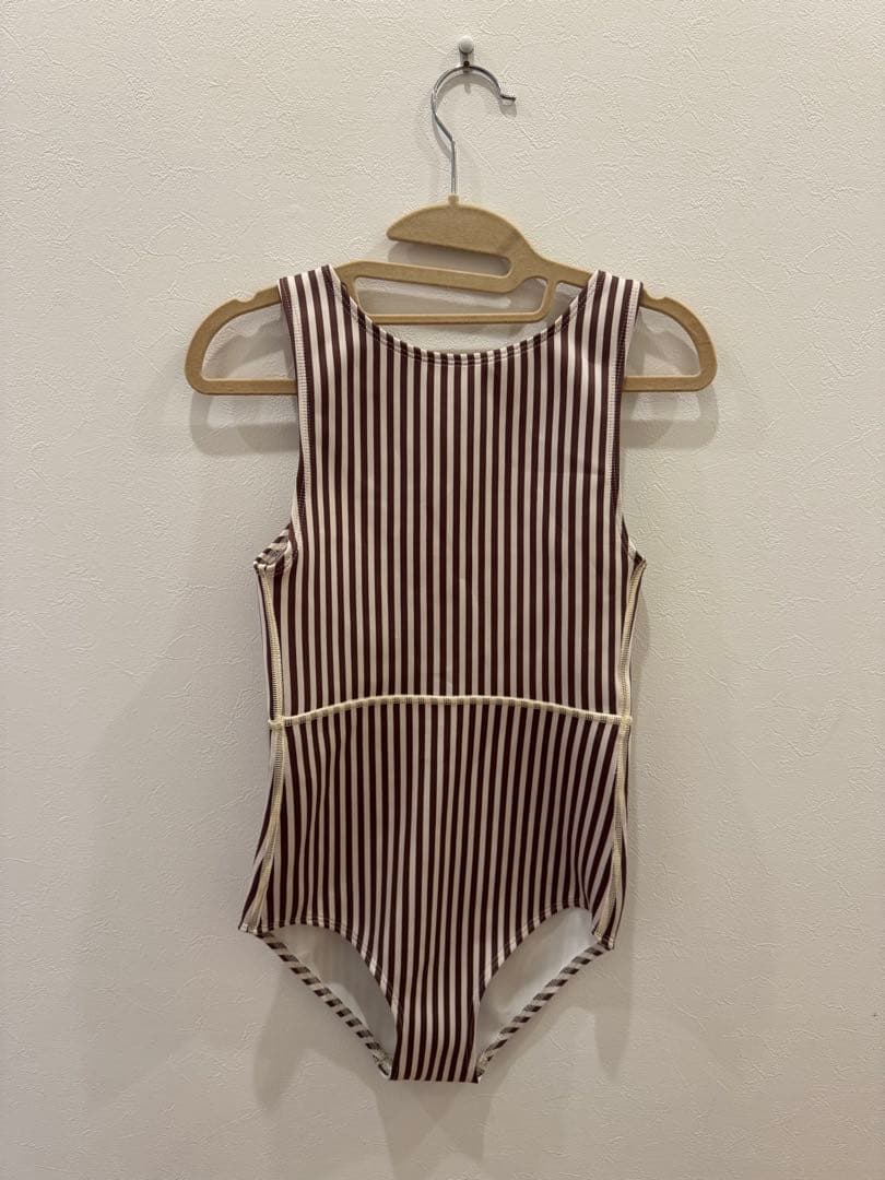 ストライプノースリーブワンピース水着