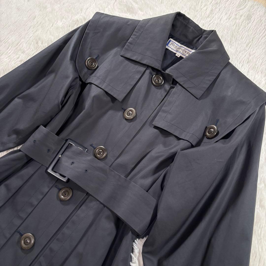 極美品 イヴサンローラン トレンチコート ロング丈 M ベルト付き