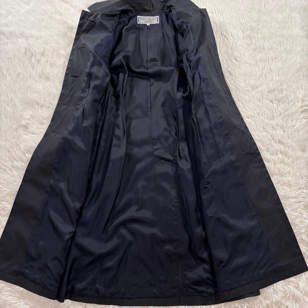 極美品 イヴサンローラン トレンチコート ロング丈 M ベルト付き