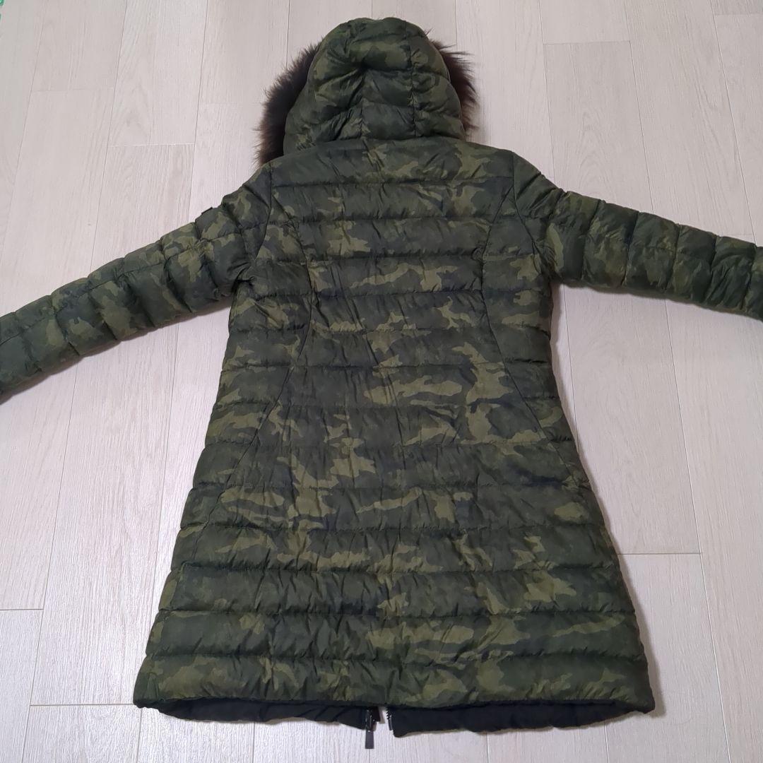 【美品】TATRAS　リバーシブル　ダウンロングコート　カモフラ柄　サイズ3