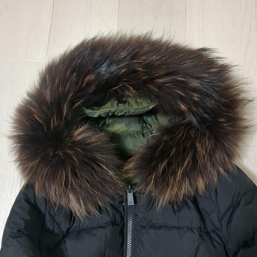 【美品】TATRAS　リバーシブル　ダウンロングコート　カモフラ柄　サイズ3