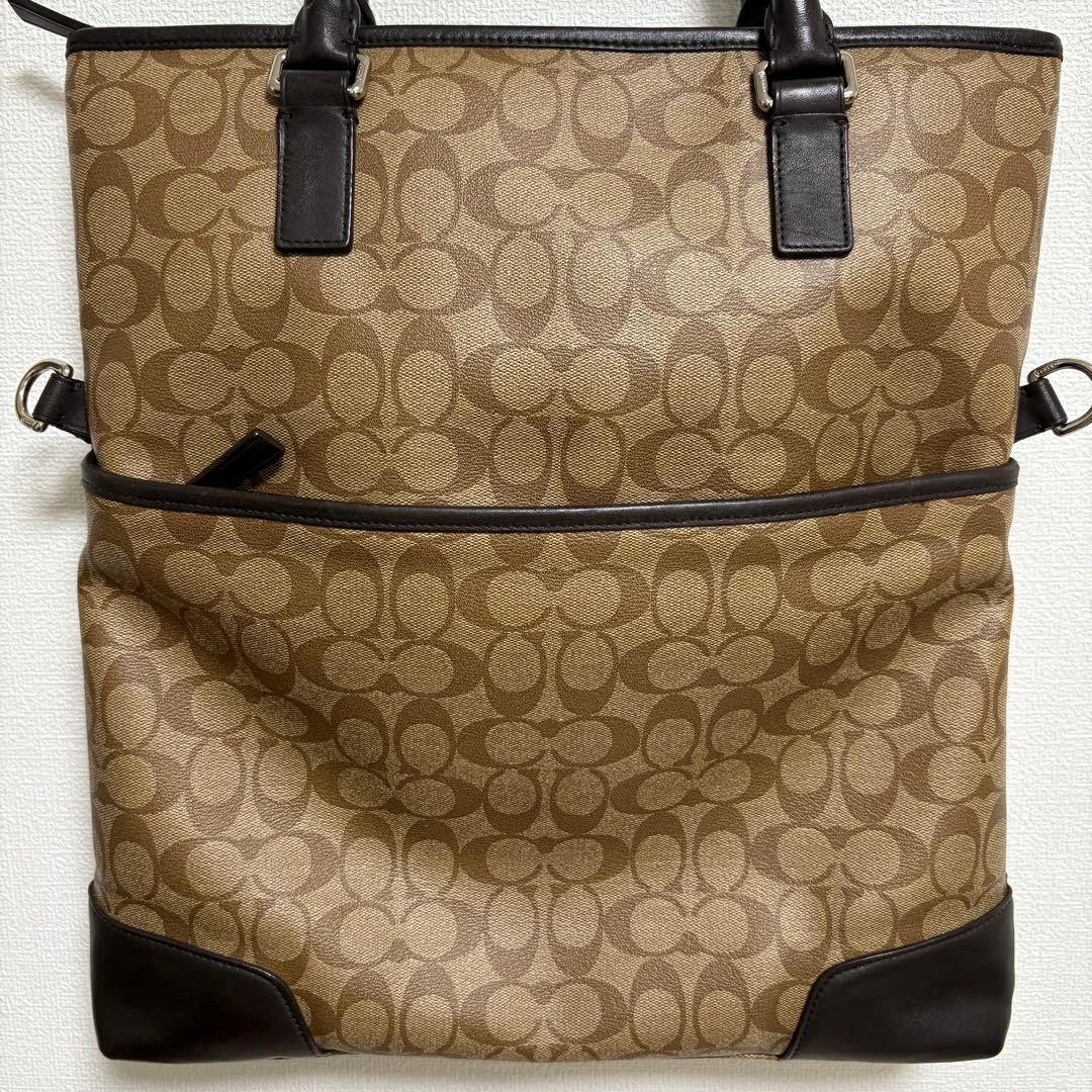 【良品】COACH コーチ ビジネスバッグ トートバッグ F71103