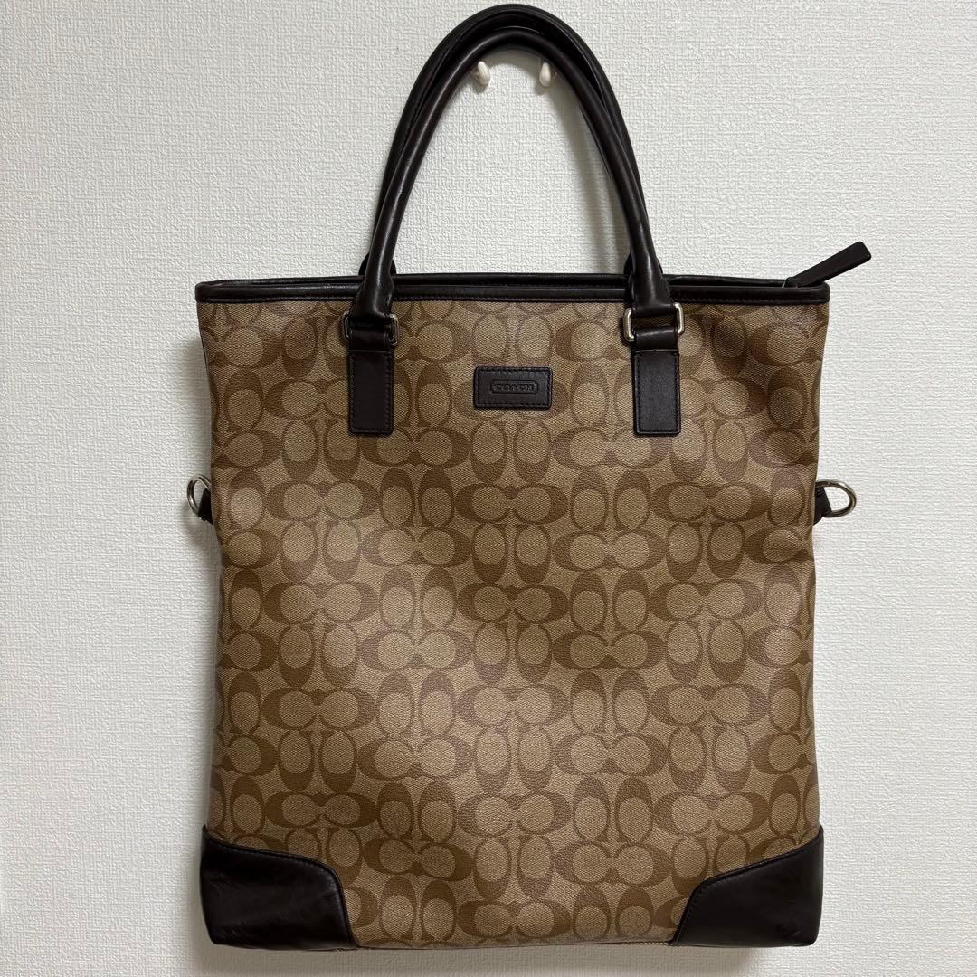 【良品】COACH コーチ ビジネスバッグ トートバッグ F71103