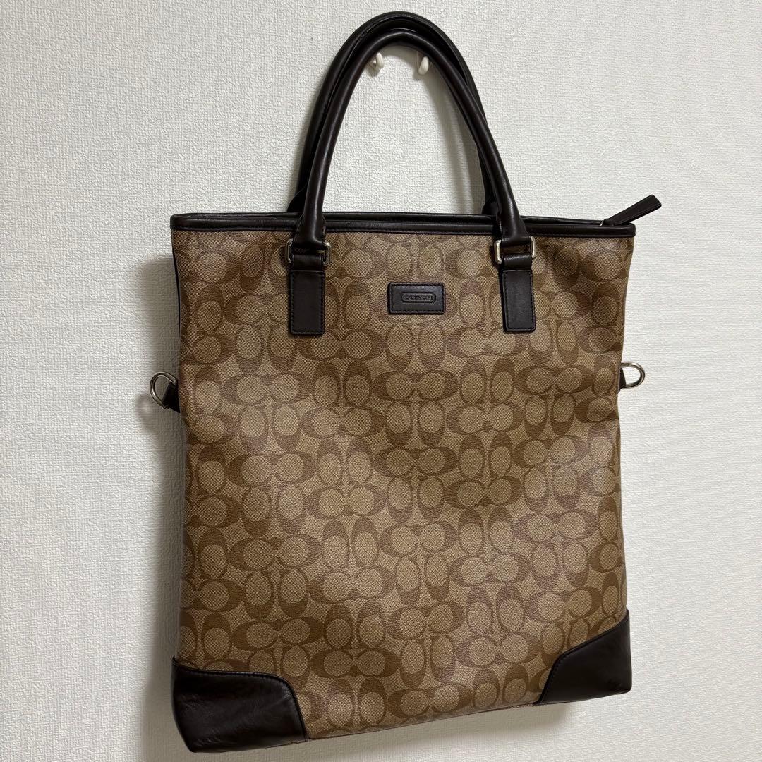 【良品】COACH コーチ ビジネスバッグ トートバッグ F71103