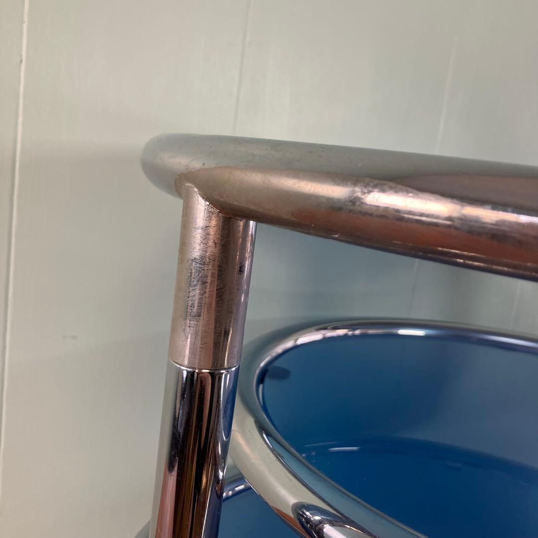 大人気❣️ミッドセンチュリー ラウンドテーブル　3段　ガラステーブル ✨