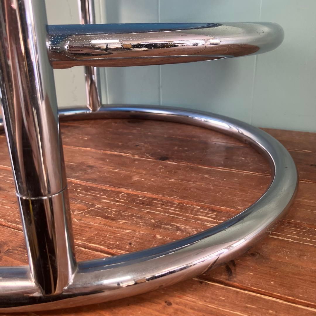 大人気❣️ミッドセンチュリー ラウンドテーブル　3段　ガラステーブル ✨