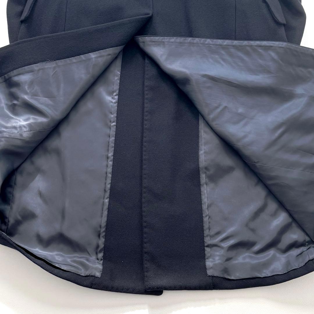 美品✨ラルフローレン チェスターコート ウール ロングコート 比翼 ネイビー