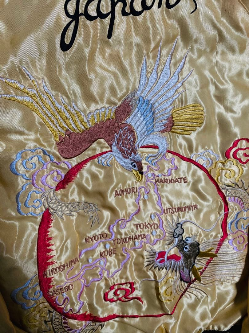 未使用近 美品 テーラー東洋 日本限定 スカジャン 虎ワシunisex レーヨン