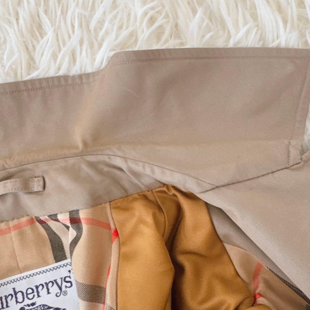 バーバリー 白タグ✨ヴィンテージ ステンカラーコート ノバチェック ベージュ