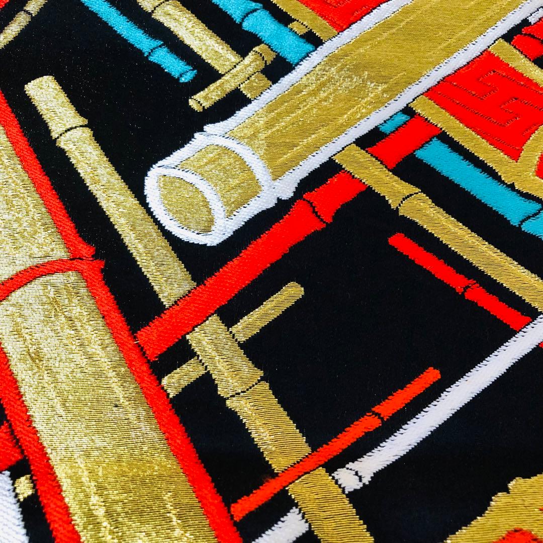 豪華7歳完全フルセット‼️豪華黒地ラメキッラキラ⭐︎花車扇金彩刺繍煌びやか見惚れる❤️