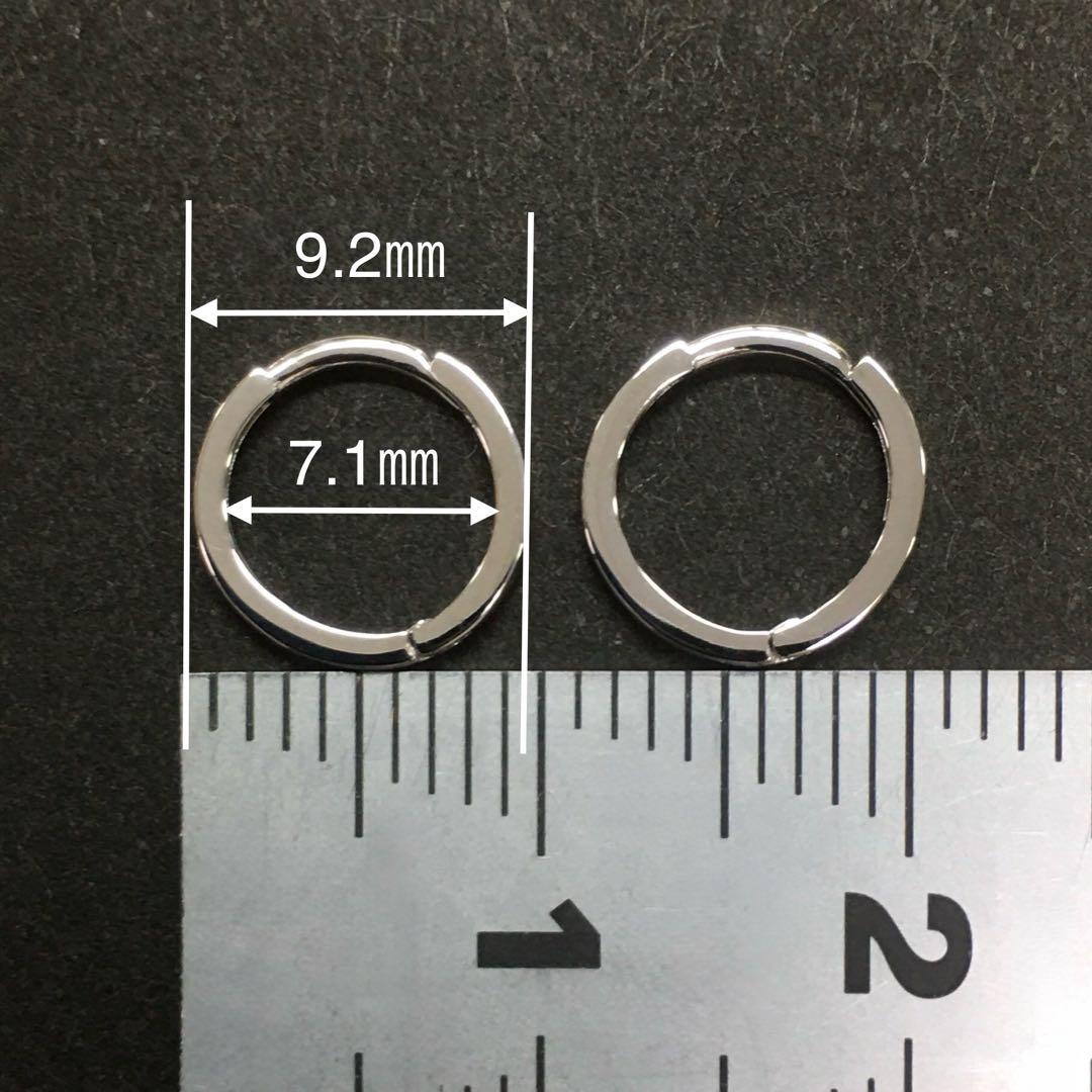 おメガネ様の専用ページ　K18 小さなフープピアス WG 直径 約9.2㎜
