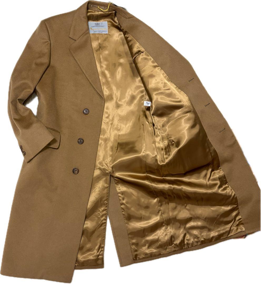 カシミヤ100%✨Aquascutum アクアスキュータム チェスターコートＭ