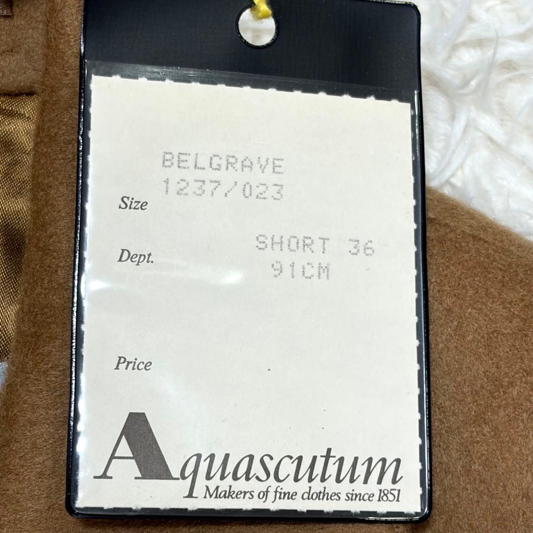 カシミヤ100%✨Aquascutum アクアスキュータム チェスターコートＭ