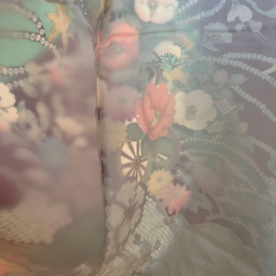 振袖セット　帯、帯締め、帯揚げ、重ね襟　　身丈165 裄丈70 袖丈113