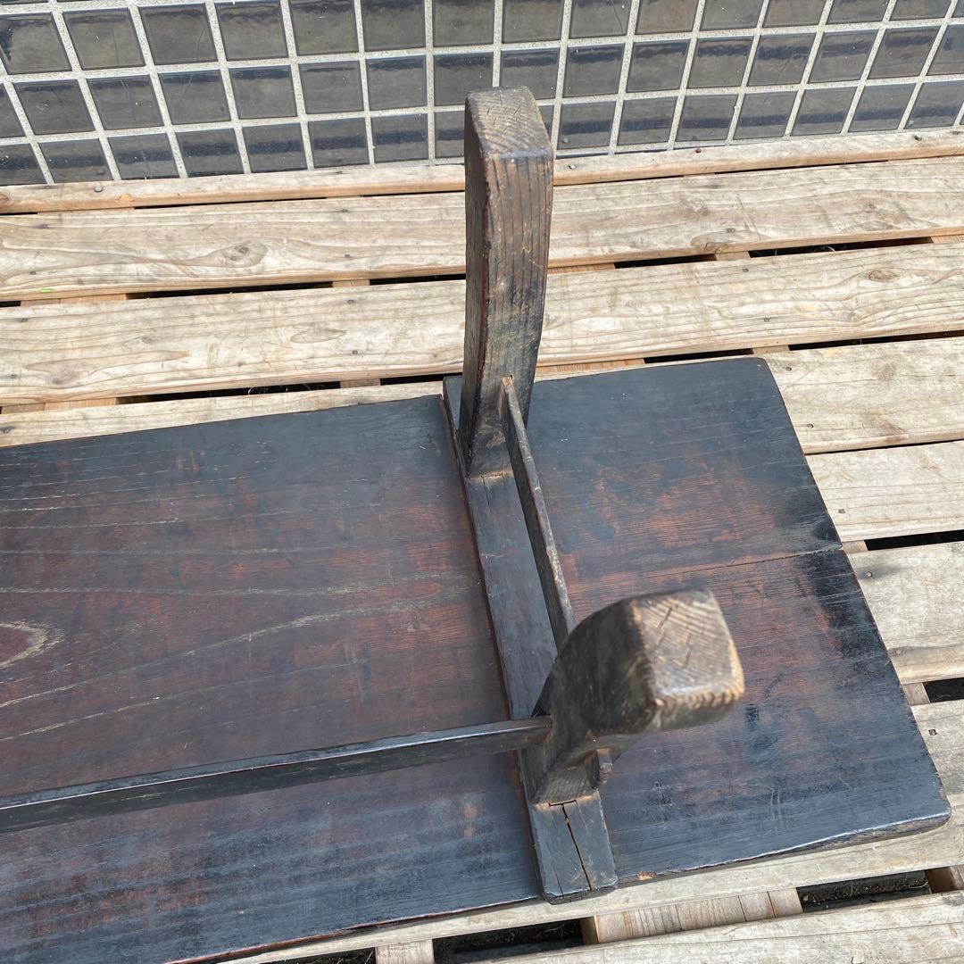 時代物 文机 ベンチ型 飾り棚 大正 骨董品 古道具 家具 インテリア