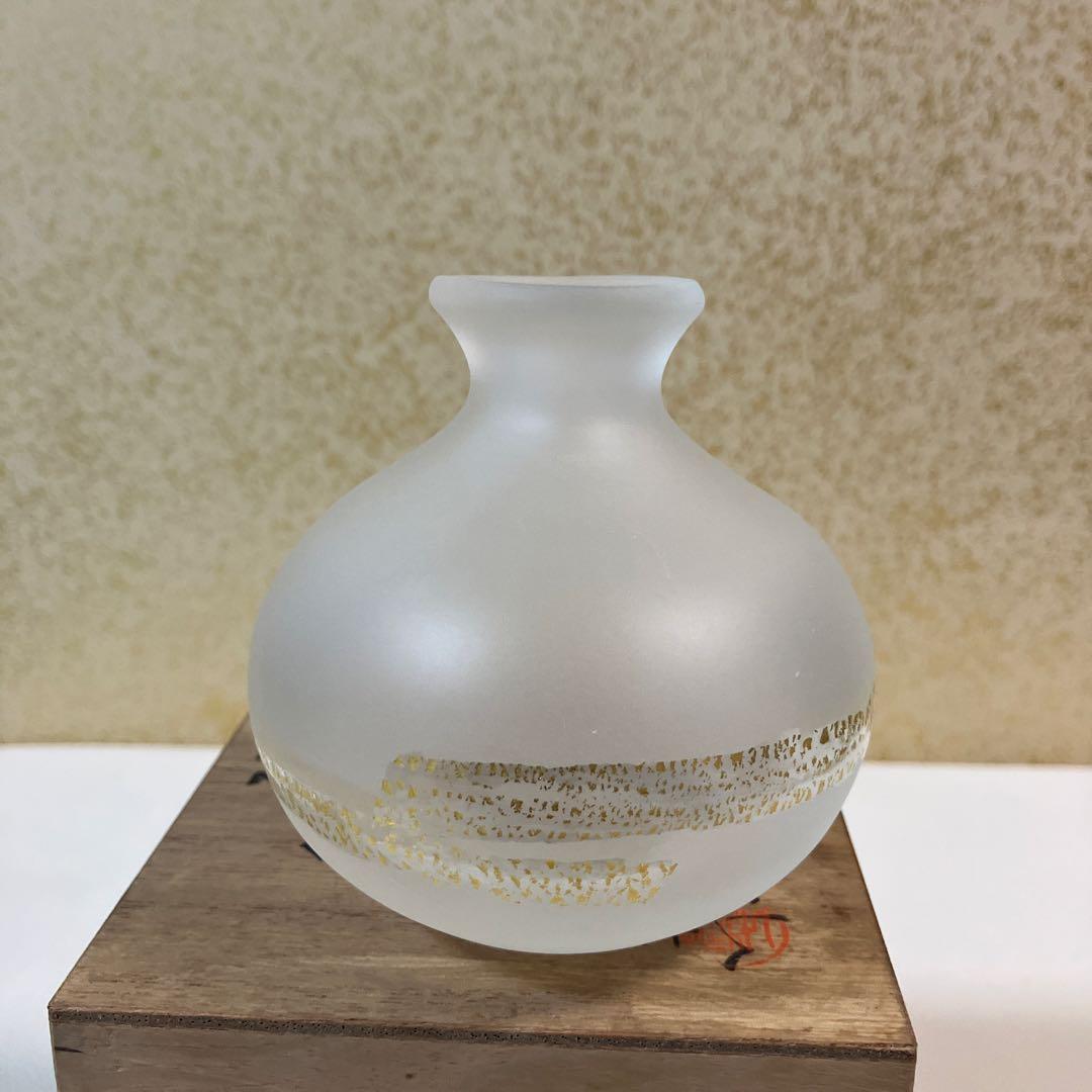 藤田喬平 手吹金彩徳利 共箱