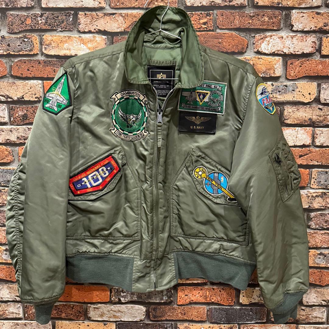 Alpha Industriesアルファ CWU-45フライトジャケットLカーキ