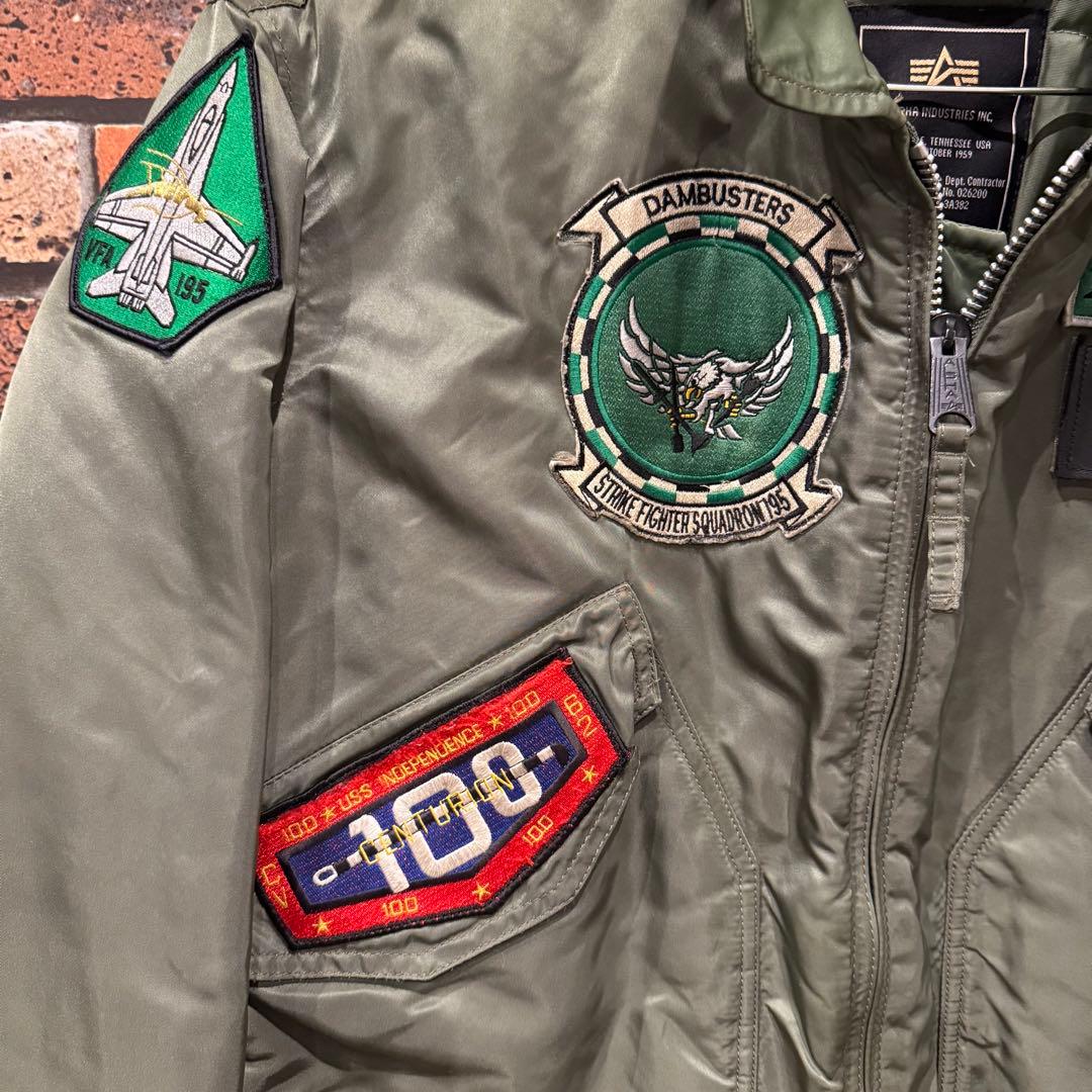 Alpha Industriesアルファ CWU-45フライトジャケットLカーキ