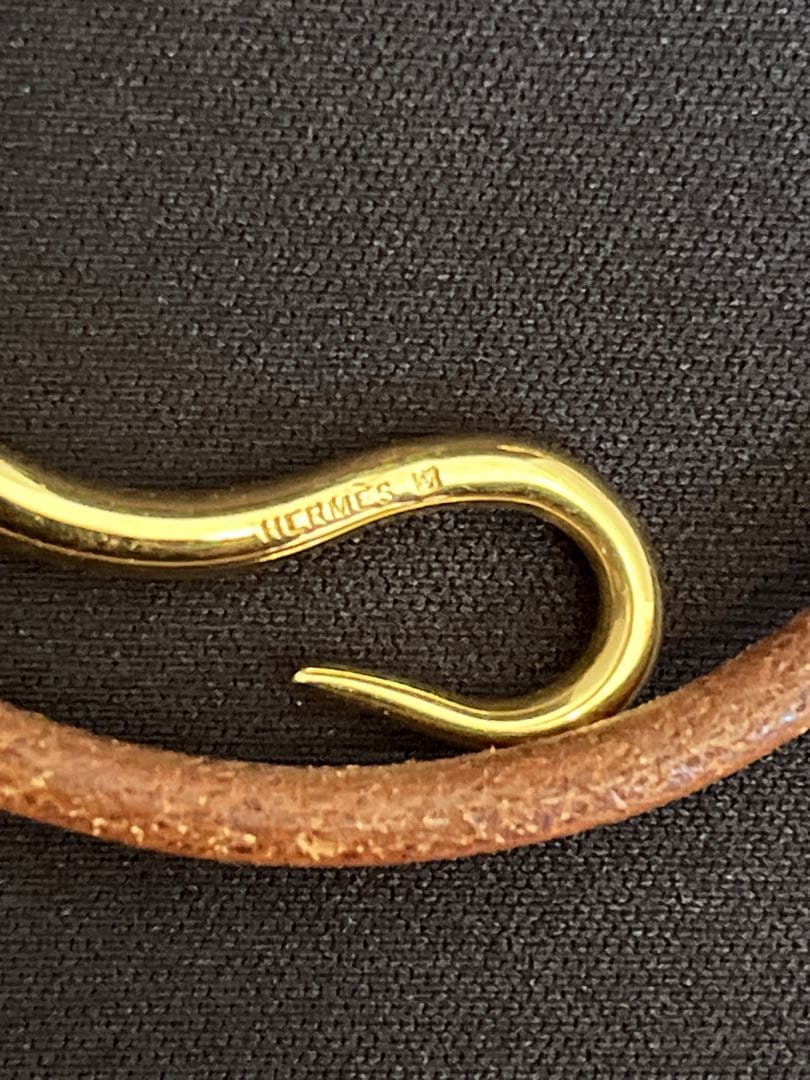 エルメス HERMES ジャンボ ブレスレット チョーカー レザー