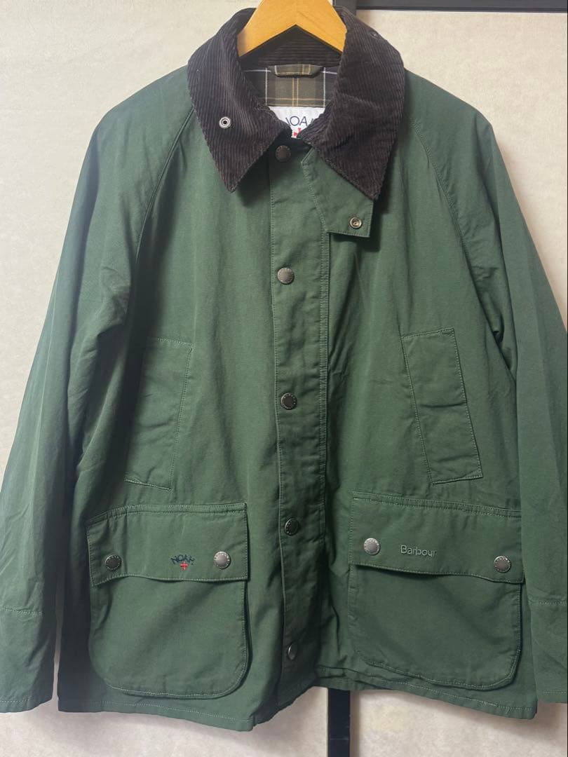 NOAH Barbour ポパイ刺繍グリーンジャケット