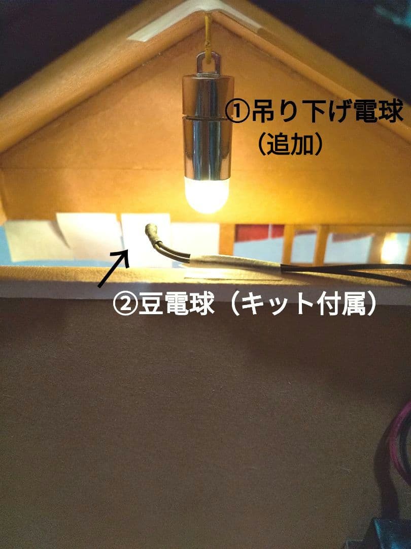 アクリルケース、ライト付きミニチュア昭和の駄菓子屋＆サザエさんフィギュアセット