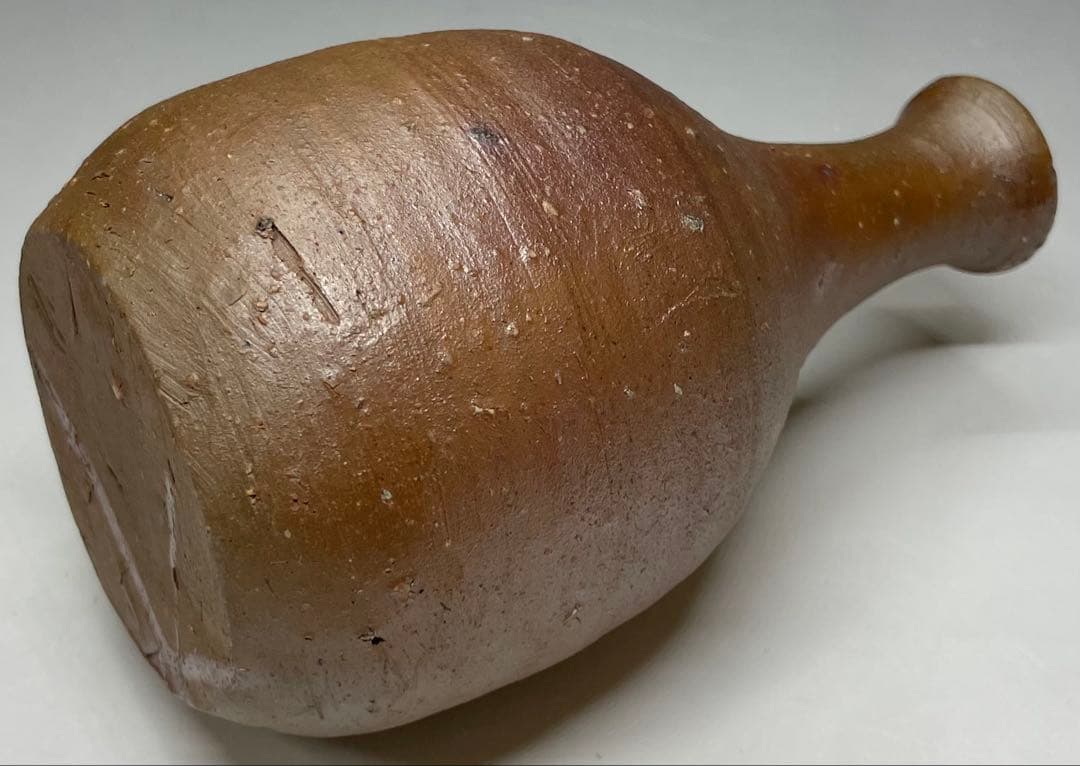 県指定重要無形文化財　金重道明　備前徳利　備前焼　共箱　d517