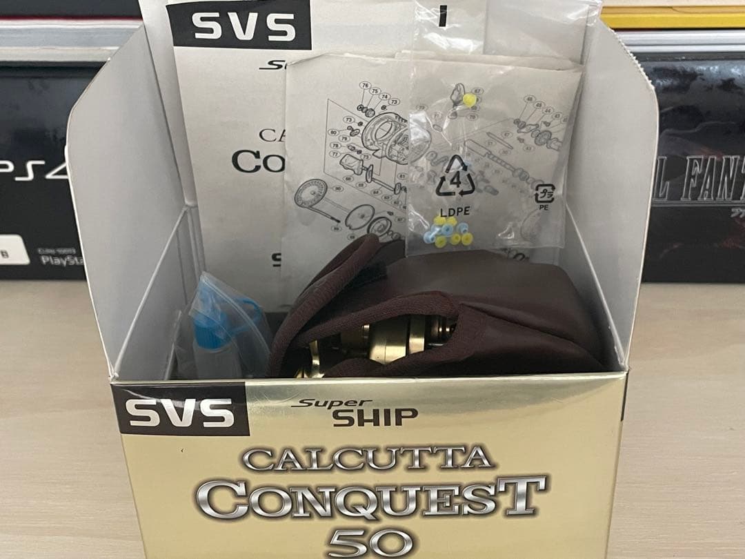 カルカッタコンクエスト50 美品　付属品有り　青嵐スプール付