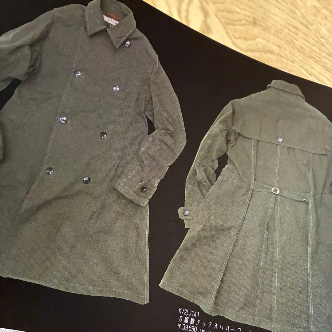 KAPITAL 高密度綿100%オイルコーティングオリバーコート 赤 サイズ0