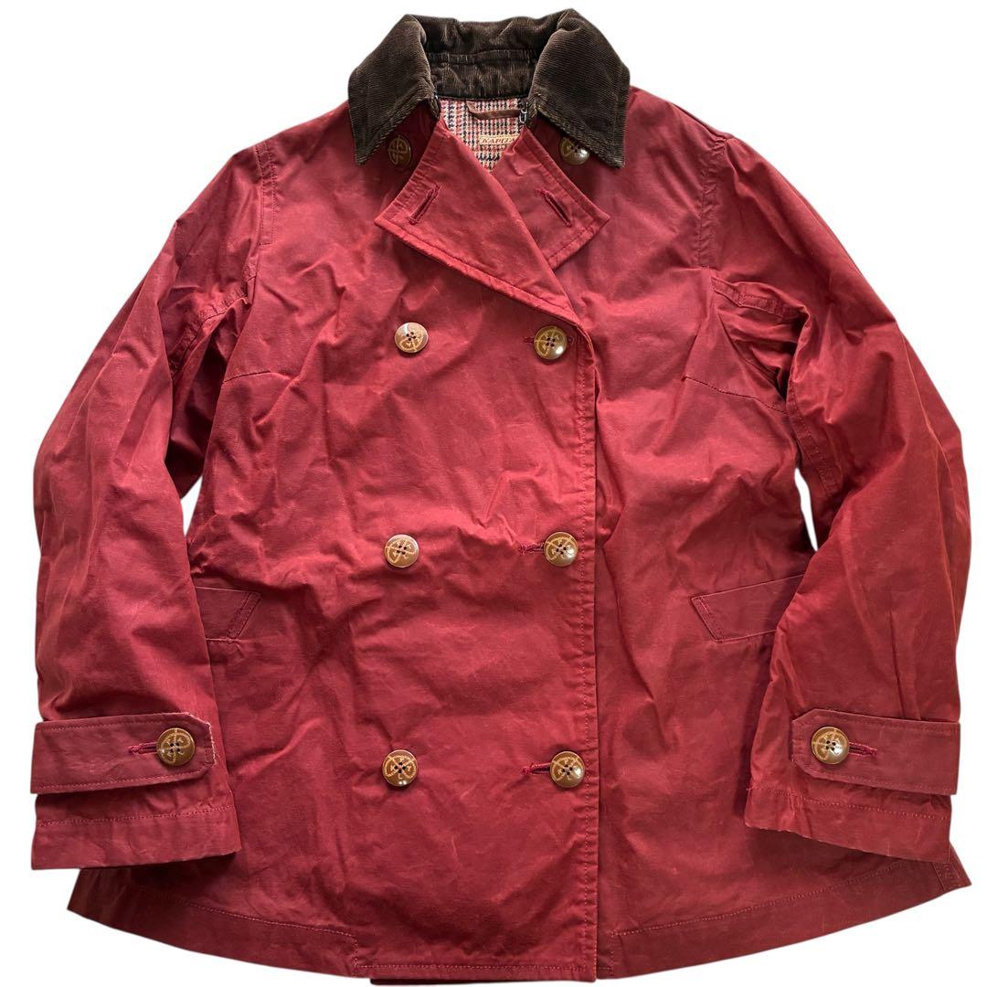 KAPITAL 高密度綿100%オイルコーティングオリバーコート 赤 サイズ0