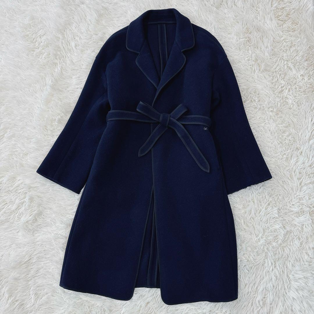 極美品　45R メルトンコート　パイルカット パイピング　原稿タグ 近年