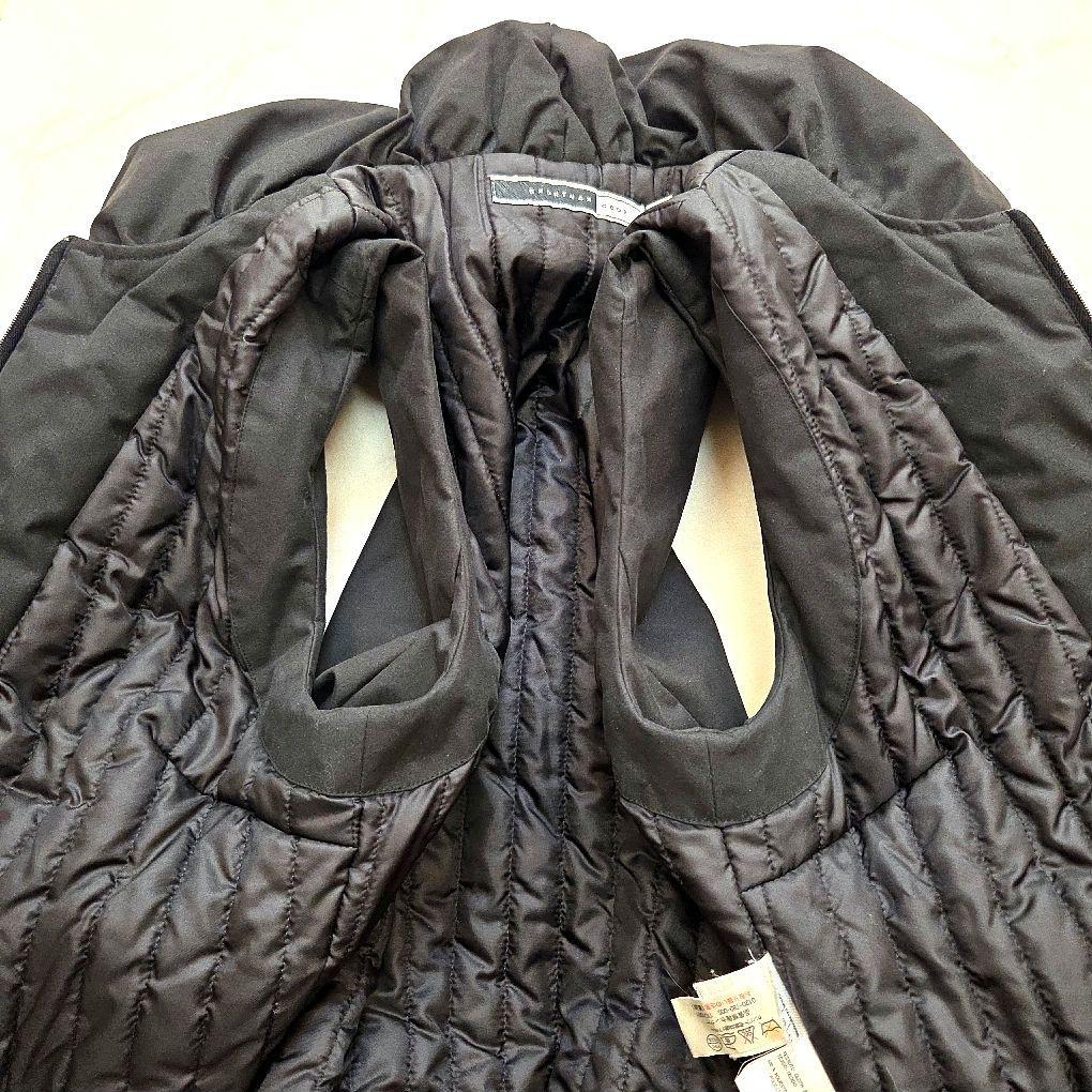 美品 SPORTMAX CODE 中綿ベスト 42 L 黒 立体シルエット