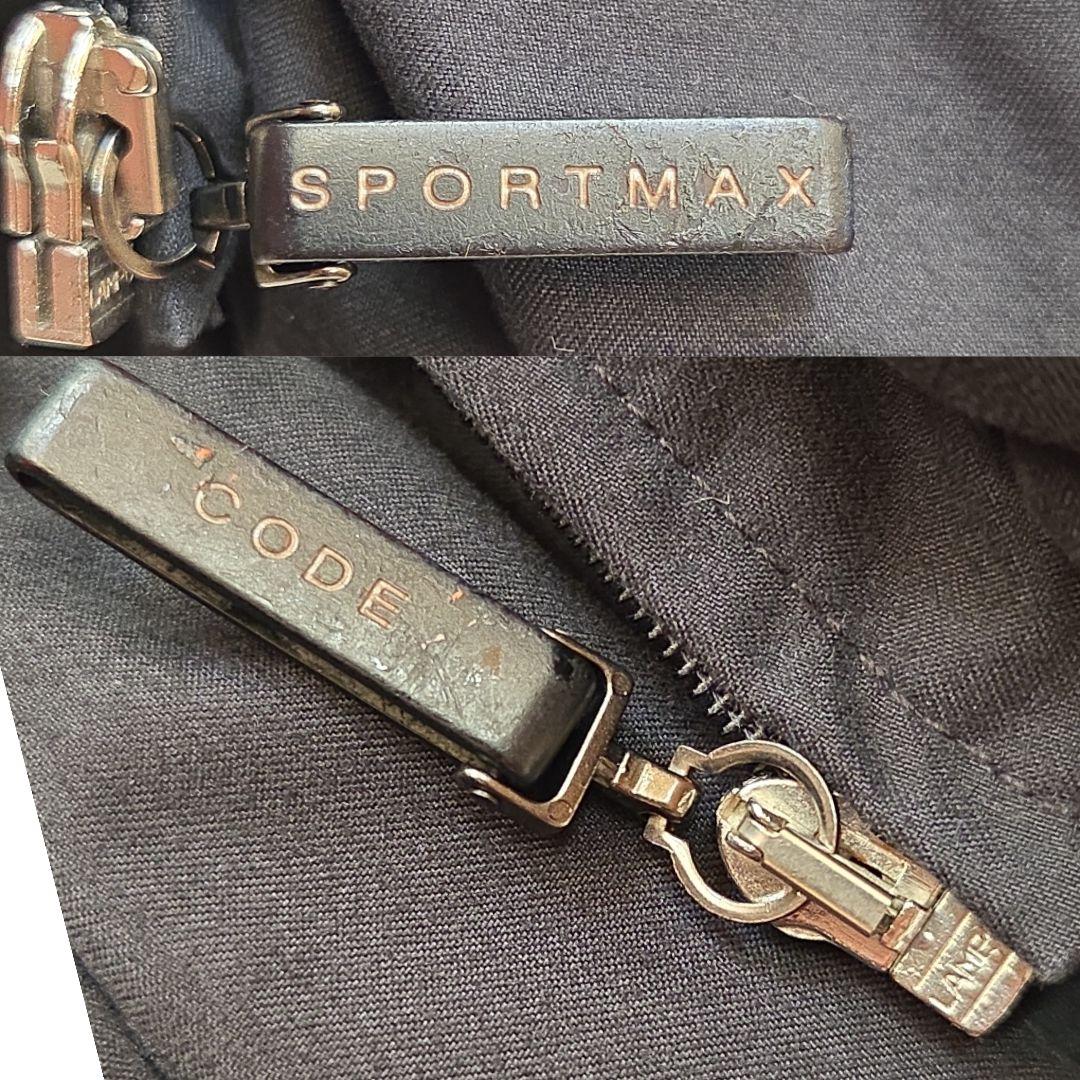 美品 SPORTMAX CODE 中綿ベスト 42 L 黒 立体シルエット