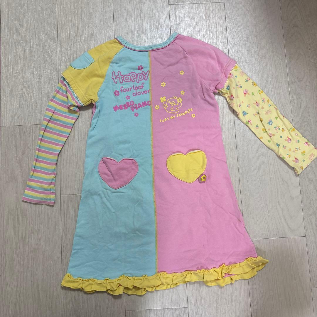 mezzo piano カラフル長袖ドレス