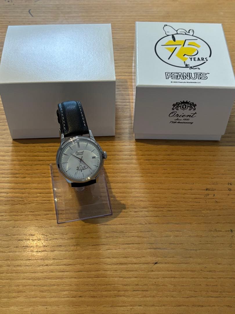 Orientバンビーノ38 PEANUTS 75周年記念スヌーピー