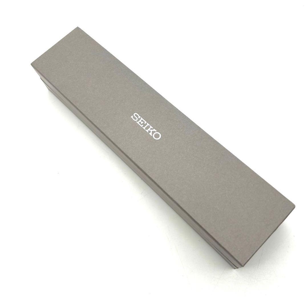 未使用 セイコー ナノユニバース コラボ 腕時計 クオーツ Wネーム レザー 金