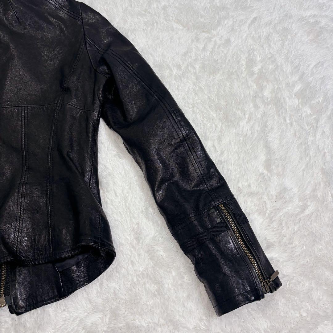 ヴィンテージ GAS ガス レザージャケット イタリア製 ブラック 40