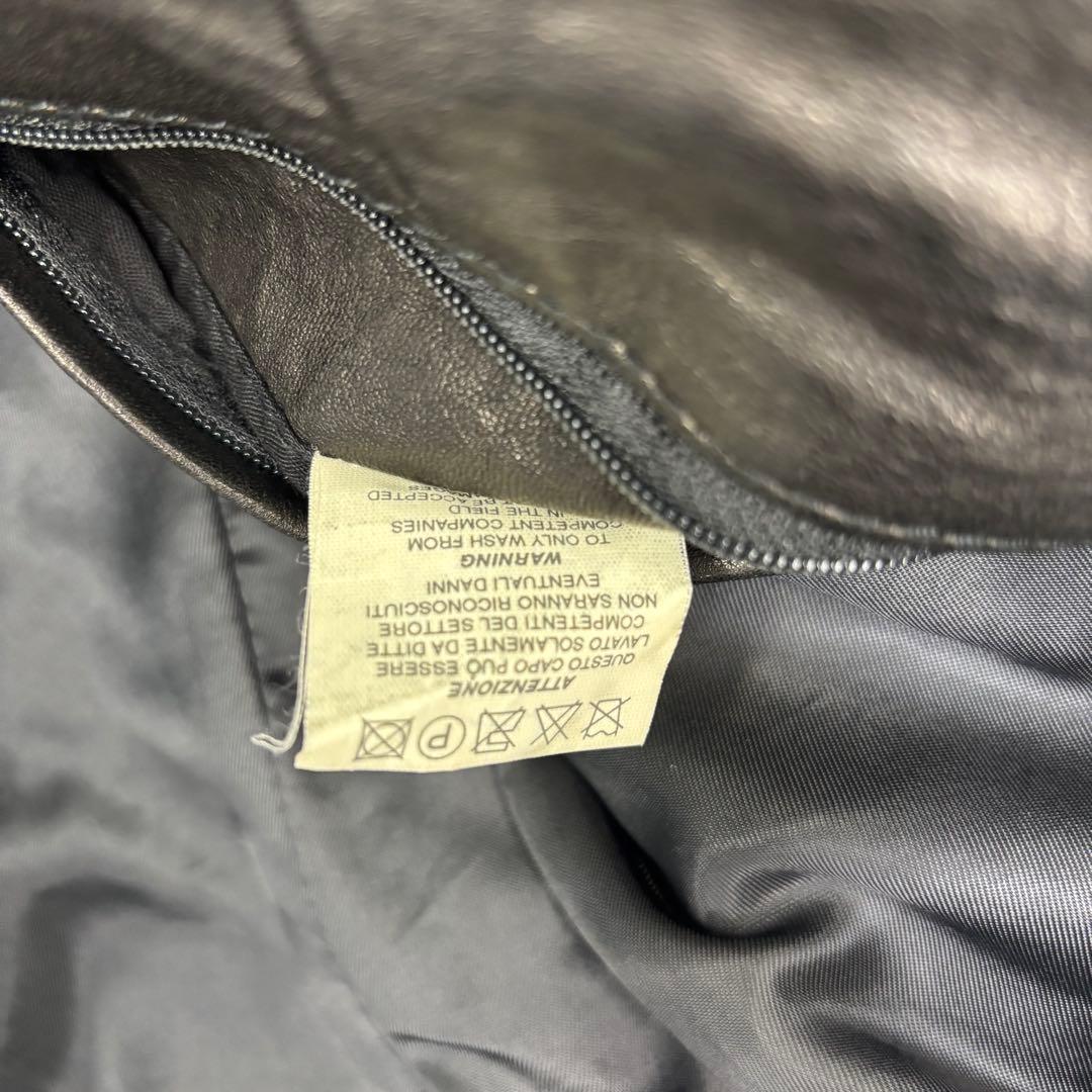 ヴィンテージ GAS ガス レザージャケット イタリア製 ブラック 40